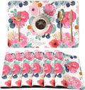 QIYI Placemats Set of 6, 12x18 Inch Faux Leather Place Mats by QIYI