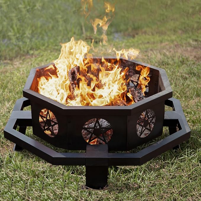 43 Inch Octagonal Fire Pit - Image 8
