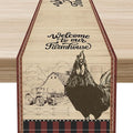 Rustic Farmhouse Table Runner, Vintage Barn Cottage Rooster Retro Farm Country by Unknown