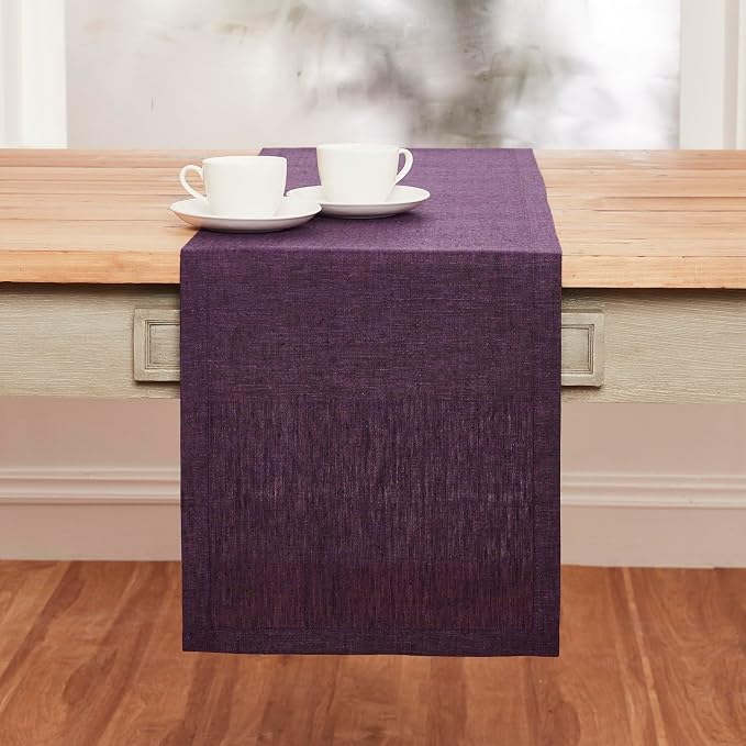 Solino Home Linen Table Runner 132 Inches Long - Image 2