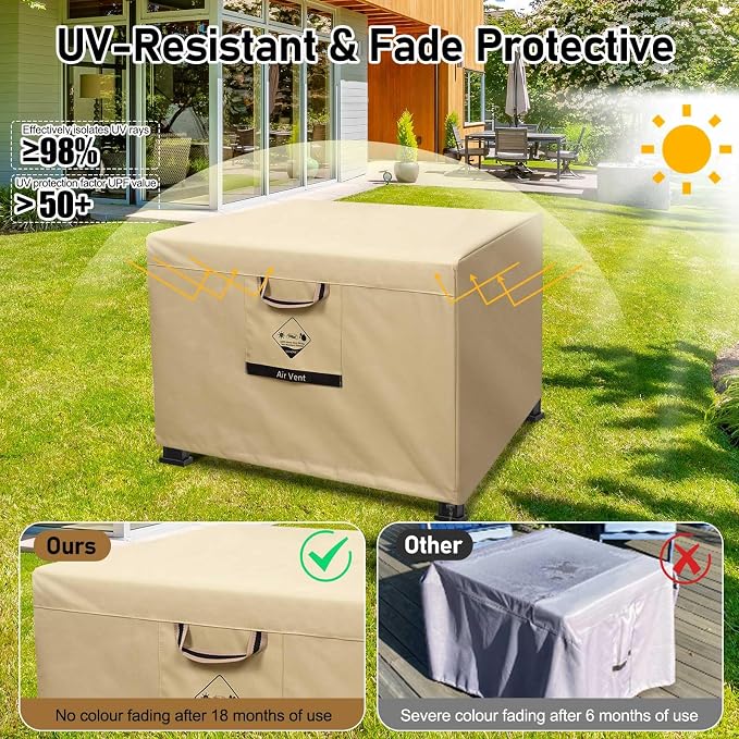 738N Max Tension, Gas Fire Pit Cover Square, Fits - Image 5