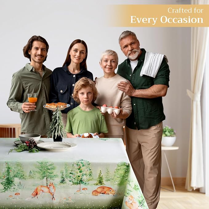 Maison d' Hermine Table Cloth Rectangle Table 100% Cotton 60 x 90 Inches Fall - Image 5