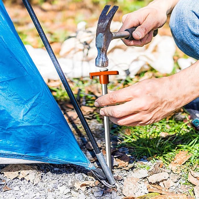 Eurmax USA Galvanized Non-Rust Camping Family Tent Pop Up Tent Stakes Ice Tools - Image 6
