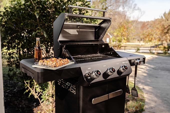 Monument Grills Outdoor Barbecue Stainless Steel 3 Burner Propane Gas Grill - Image 6