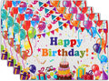 Giwawa Happy Birthday Placemats, Bithday Cake Gifts Decorative Table Mat Set of by Giwawa