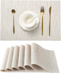Leetaltree Pale Beige Placemats Set of 6 by Leetaltree-ArtatEveryTable