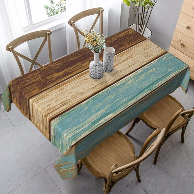 Worltoldb Farmhouse Country Tablecloths Polyester Table Cloth - Image 4
