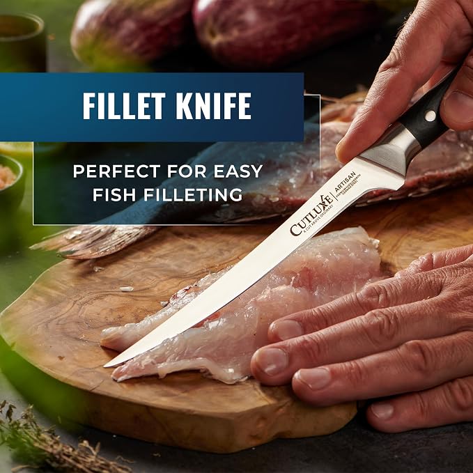 Cutluxe Butcher Knife Set – BBQ Brisket, Boning & Fillet knives - Image 6