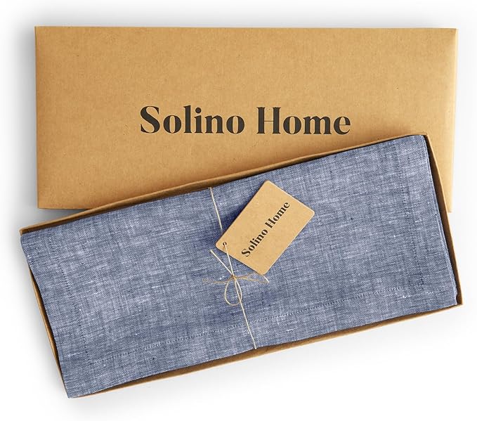 Solino Home Linen Table Runner 72 Inches Long - Image 5