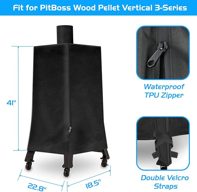 Smoker Cover for Pit Boss 3 Series Vertical Grill PBV3P1 PBV3D1 PBV3G1 Outdoor - Image 6