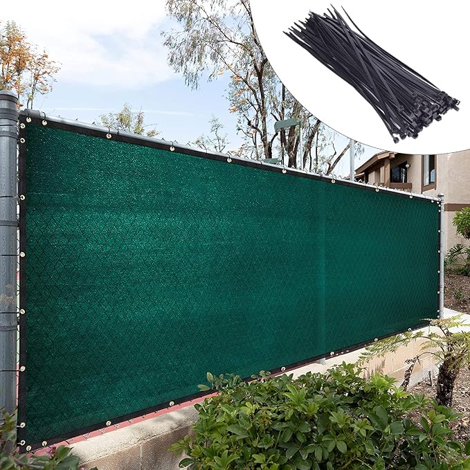 Royal Shade Custom Size 4' x 62' Green Fence Privacy Screen Windscreen Cover by RoyalShade