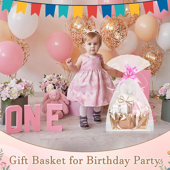 Tuanse 30 Pcs Basket for Gift Empty DIY Bulk Gift Basket Kit - Image 4