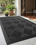 DEXI Front Door Mat Outside Entrance, 2x3 ft Rubber Entry Doormat Heavy Duty by DEXI