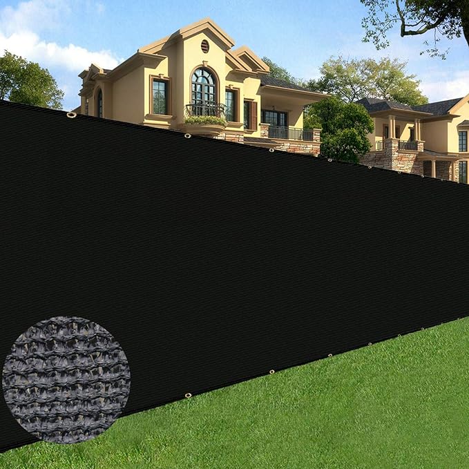 Sunnyglade 6 feet x 50 feet Privacy Screen Fence Heavy Duty Fencing Mesh Shade by Sunnyglade