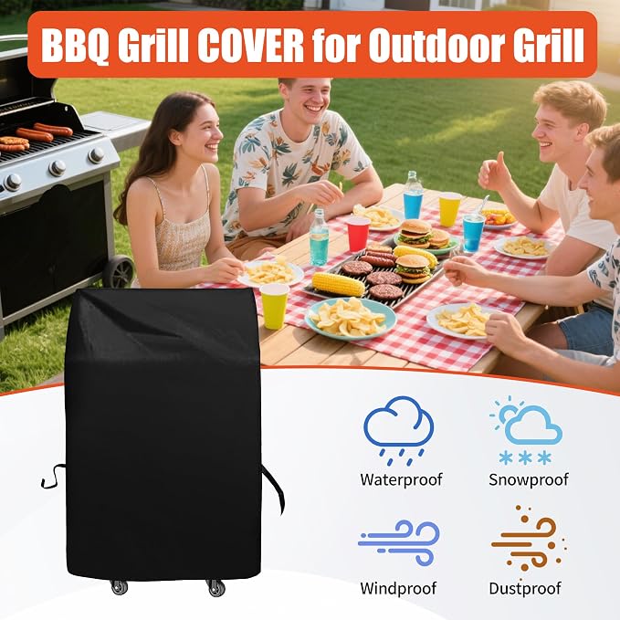Grill Cover 30in, iCOVER Waterproof BBQ Covers - Image 6