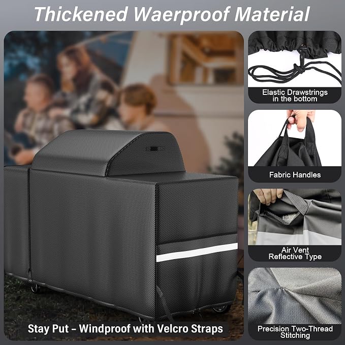 Grill Cover for Traeger Woodridge Pro & Elite, Compatible - Image 5