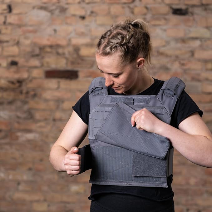 Northgym Adjustable Weighted Vest/Incl. 3D Weight Plates in 14lbs / 20lbs/ - Image 4