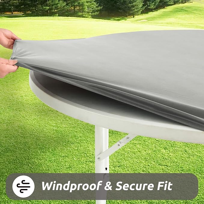 LURKA Round PU Leather Table Cover/Tablecloth - Image 3