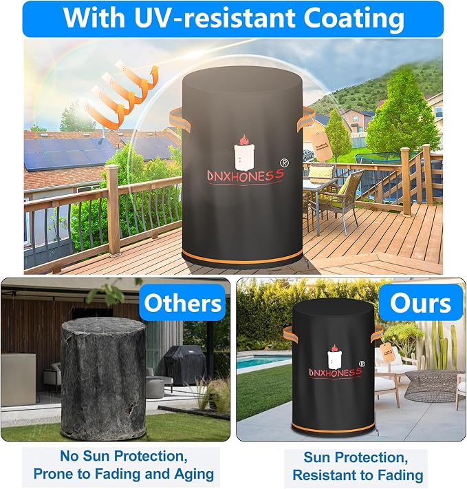 Fire Pit Cover for Ninja Fireside 360, Cover for Ninja Firepit, 600D - Image 4