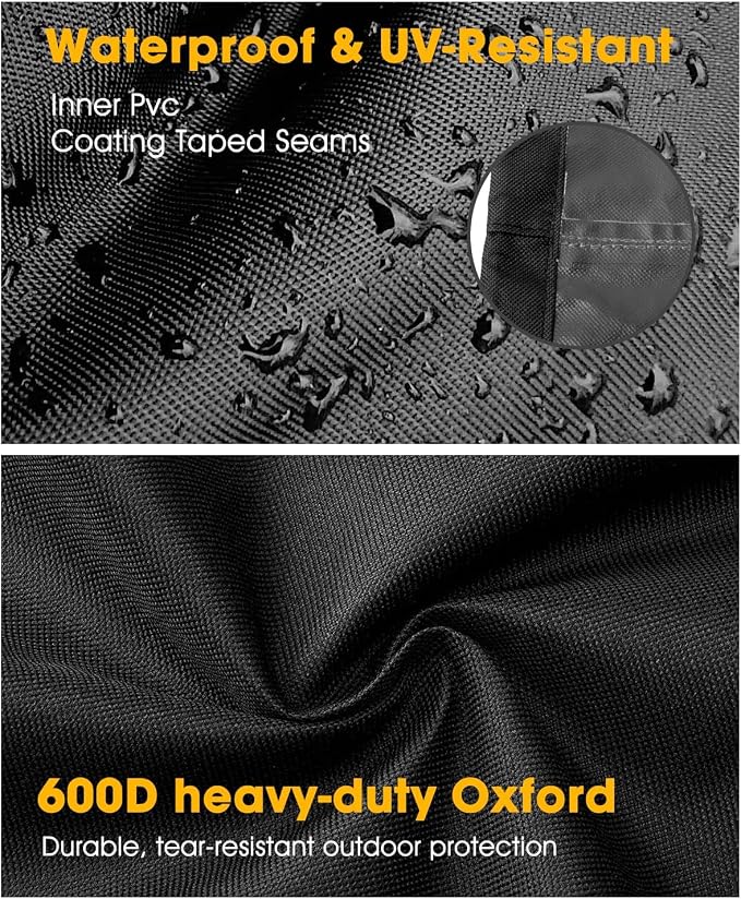 Fire 360 side Fire Pit Cover for Nlnja 24 Inch Round Pits Oxfford 600D PVC - Image 9
