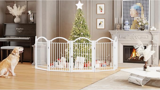 BHG Metal No-Assembly Freestanding Dog Gate - Image 6