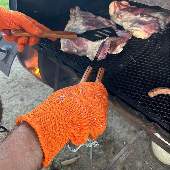 Grill Armor Oven Gloves – 932°F Heat, Fire & Cut Resistant Mitts - Image 3