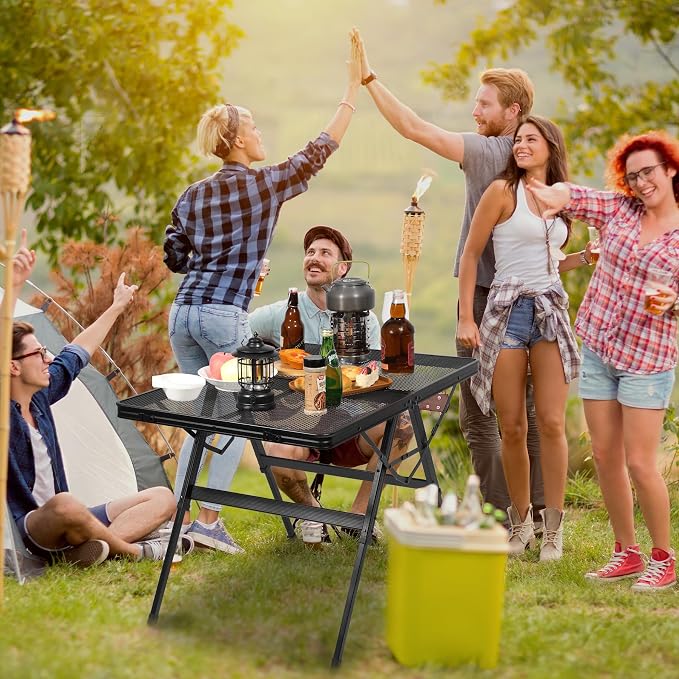 REDCAMP Folding Grill Table for Outside, Portable Metal Aluminum Outdoor Grill - Image 2