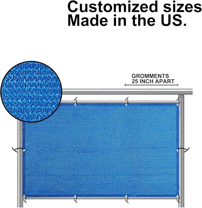 Eden's Decor Balcony Privacy Screen Cover Mesh Windscreen Weather-Resistant UV - Image 5