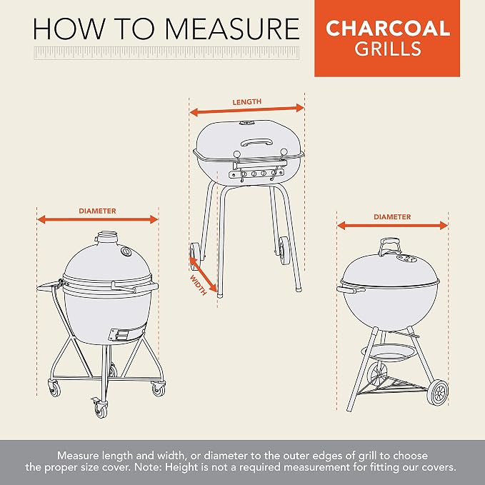 Modern Leisure 2974 Basics Walk-A-Bout Charcoal Grill Cover Water-Resistant - Image 8