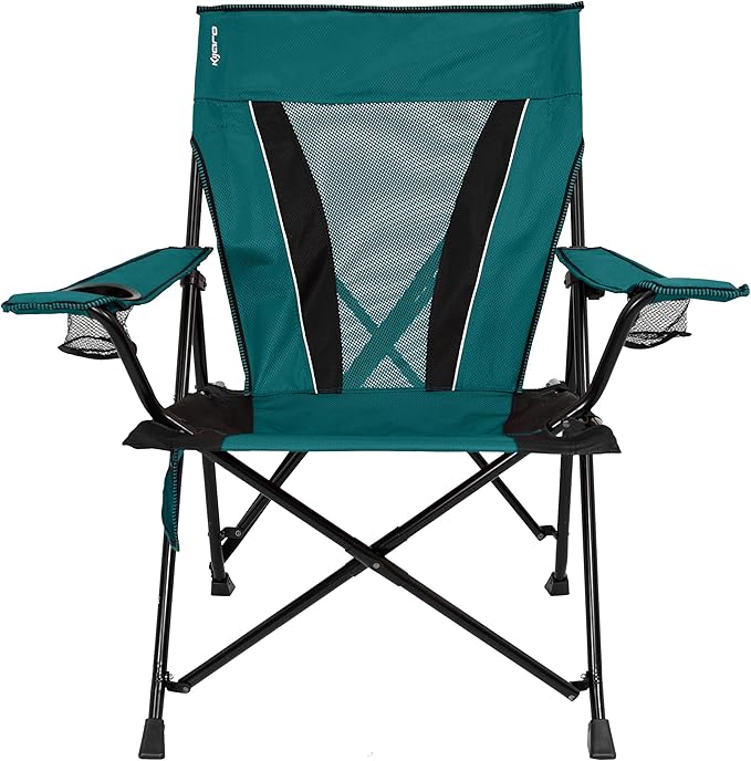 Camping Chair, XX-Large Folding Chair with Ripstop Polyester, Cayman Blue