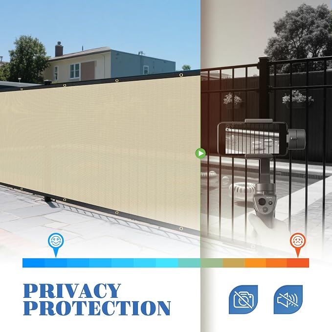 ECOOPTS 8'x109' Privacy Fence Screen Windscreen - Image 4