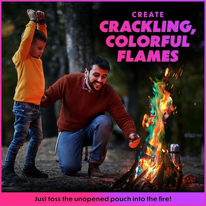 Magical Flames Fire Color Packets, Vibrant Multi-Color Fire - Image 2