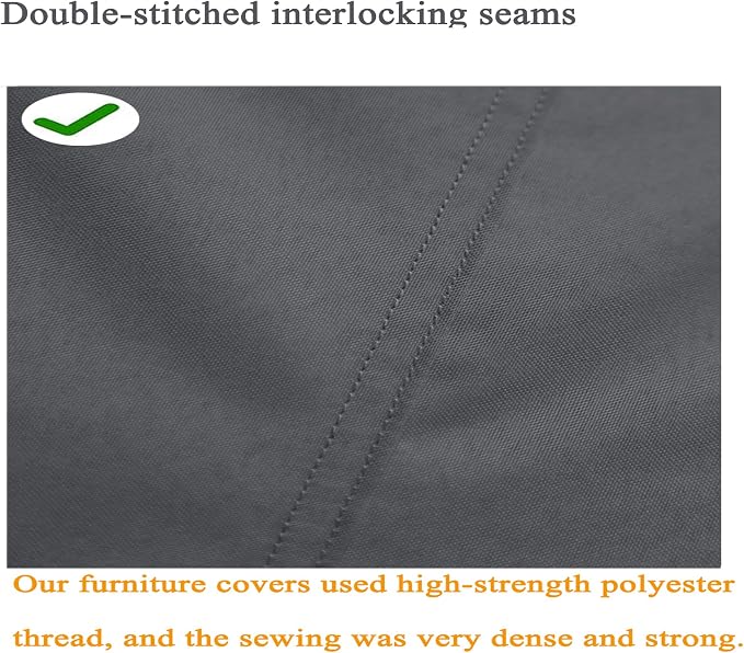 Fire Pit Cover 600D Heavy Duty Waterproof Fabric - Image 8