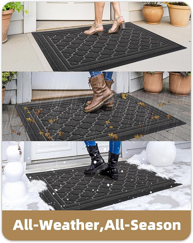 Color&Geometry Front Door Mat Outside Entrance, Heavy Duty Non Slip Low Profile - Image 4