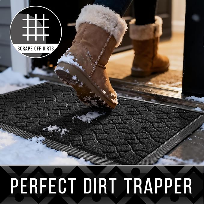 Yimobra Large Door Mat 47x24, All-Season Waterproof Doormat Outdoor Entrance - Image 3