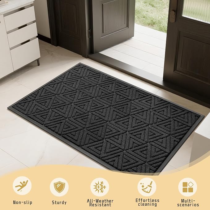 Yimobra Extra Large Door Mat 60x36, All-Weather Waterproof Non-Slip Welcome - Image 7