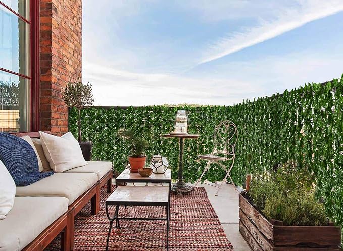 DearHouse 118x39.4in Artificial Ivy Privacy Fence Wall Screen, Artificial - Image 2