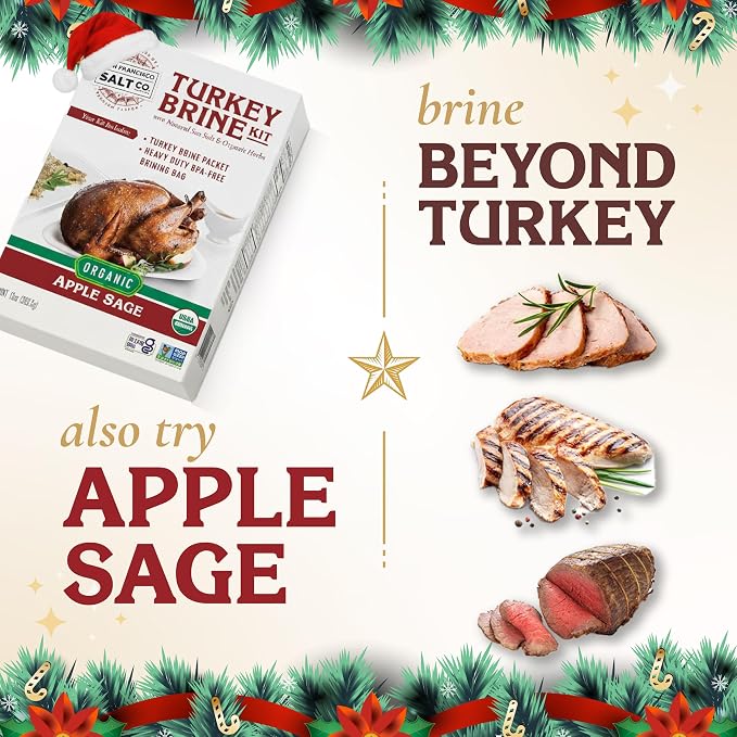 San Francisco Salt Company Organic Turkey Brine Kit – 13 oz Garlic & Rosemary - Image 8