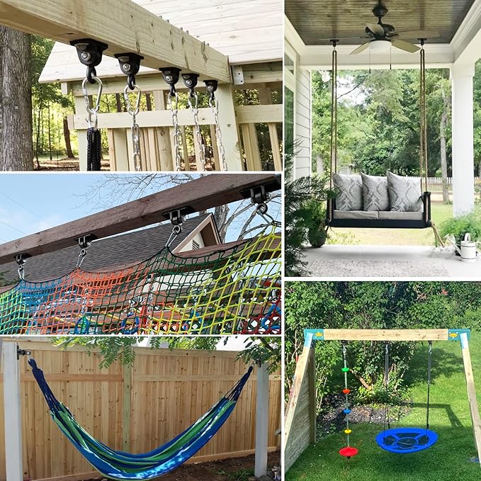 BETOOLL Heavy Duty Swing Hangers Swing Set Hardware Playground Porch Yoga Seat - Image 6