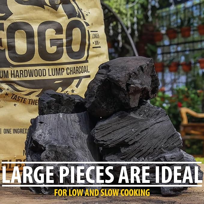 FOGO Super Premium Hardwood Lump Charcoal, Large Sized Lump Charcoal - Image 6