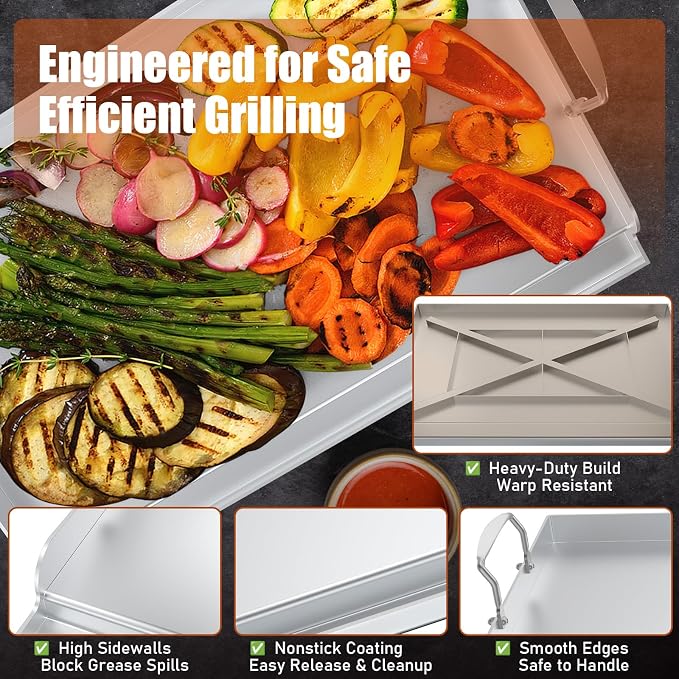 Nonstick Stainless Steel Griddle - Image 4
