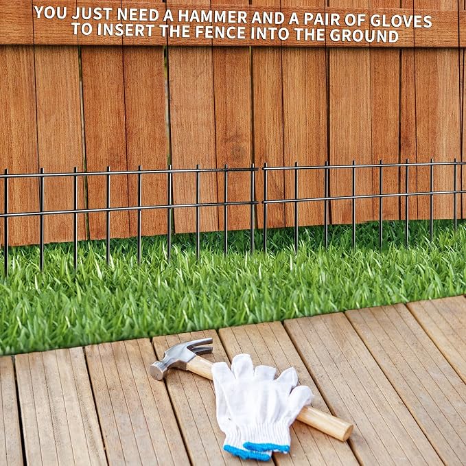 Adavin Animal Barrier Fence, 45 Pack 20 in X10 in No Dig Fencing - Image 4