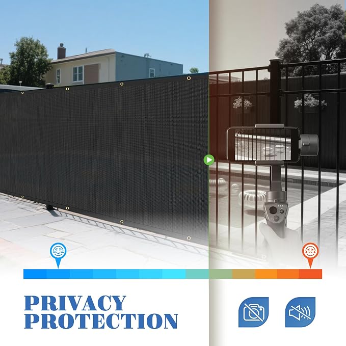 ECOOPTS 8'x138' Privacy Fence Screen Windscreen - Image 4