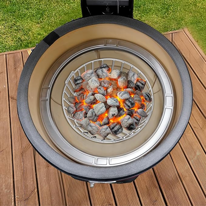 onlyfire Charcoal Ash Basket for Minimax Big Green Egg, Stainless Steel Grill - Image 3