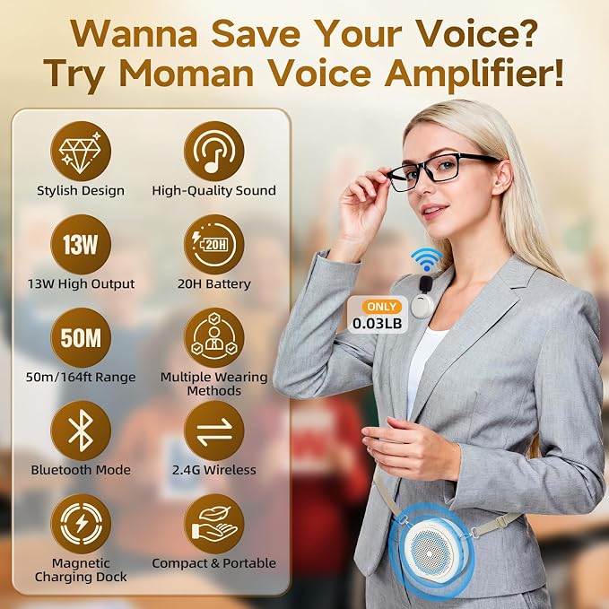 Moman Wireless Voice Amplifier - Image 2