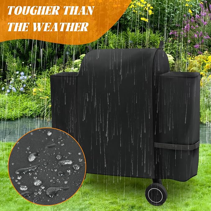 Grill Cover for Traeger Ironwood 650 BAC505 Wood Pellet Smoker Replacement - Image 5