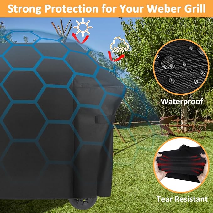 Grill Cover for Weber Spirit II 300 and Spirit 300 Series, Waterproof Cover for - Image 7