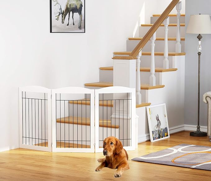 Spirich Freestanding Wire Pet Gate - Image 3