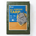 GUARD SHIELD Green Tarp Waterproof 12x14 Feet Medium Duty All Purpose Poly by GUARDSHIELD