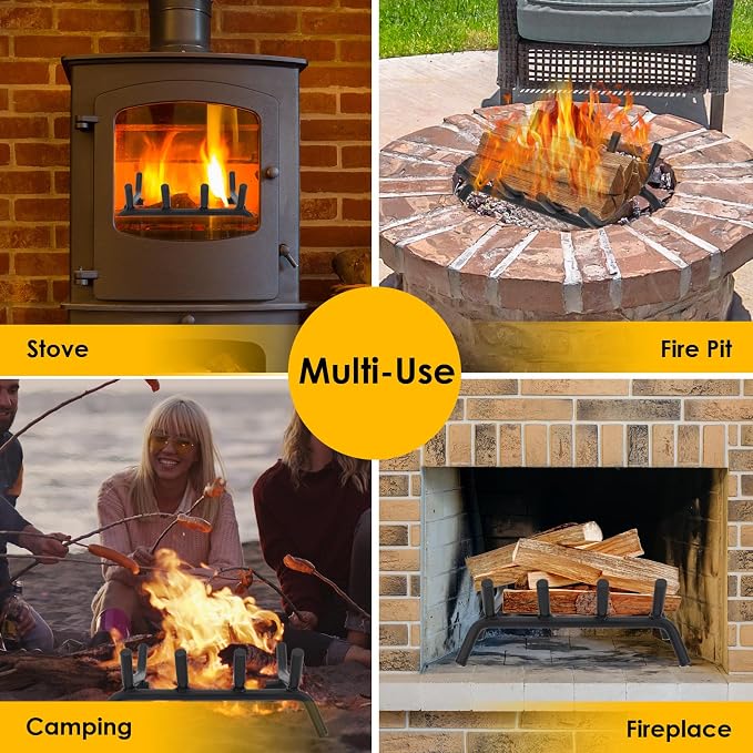 STBoo Fireplace Grate 14inch Heavy Duty - Image 7